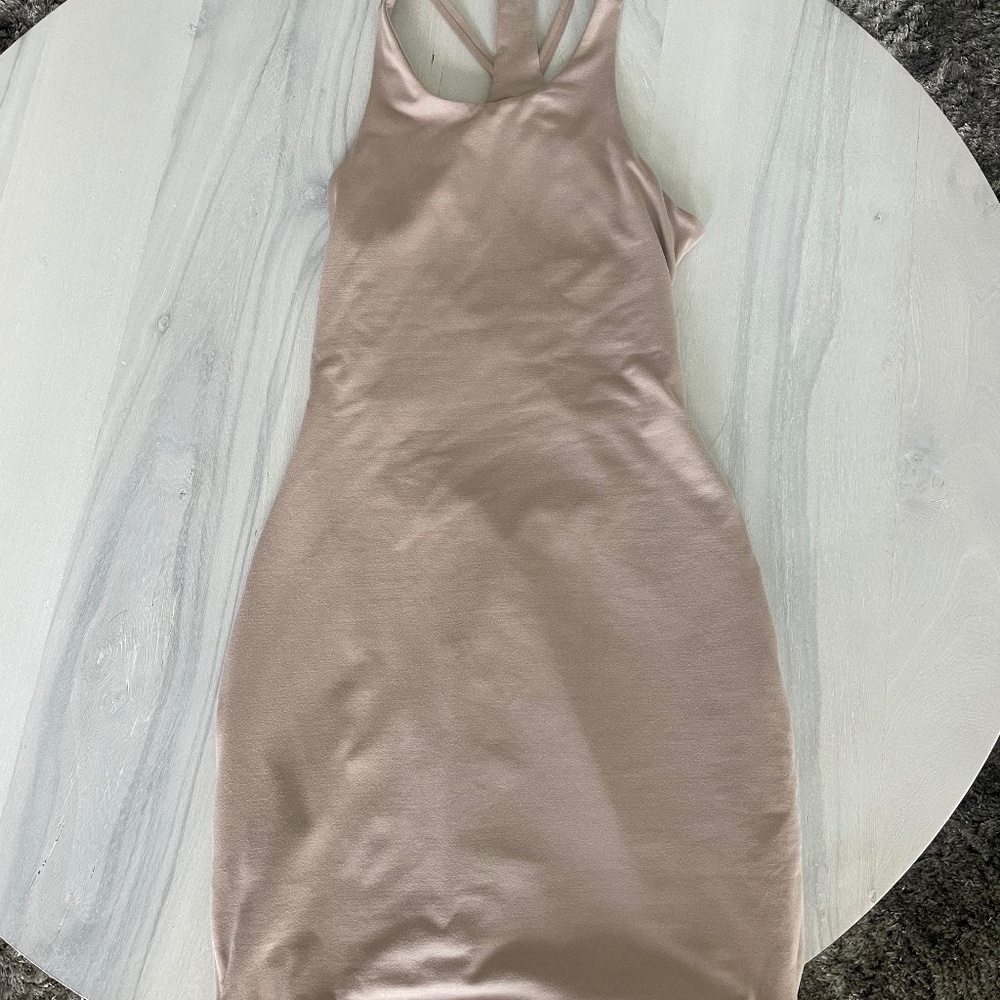 Bombshell Sportswear Beige Dress